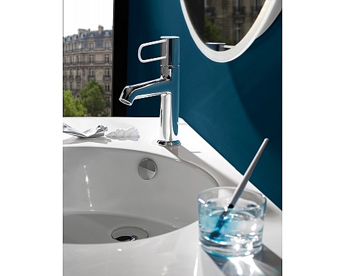 Смеситель для раковины Jacob Delafon Odeon Rive Gauche E21028-00-CP Хром Белый