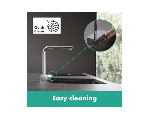 Смеситель Hansgrohe Aquno Select однорычажный хром матовый