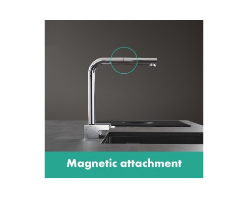 Смеситель Hansgrohe Aquno Select однорычажный хром матовый