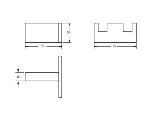 Двойной крючок Migliore Kvant 30239 Золото