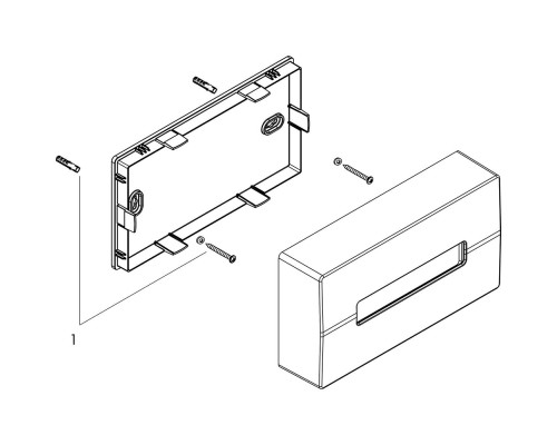 Диспенсер гигиенических пакетов Hansgrohe AddStoris 41773340 Шлифованный черный хром