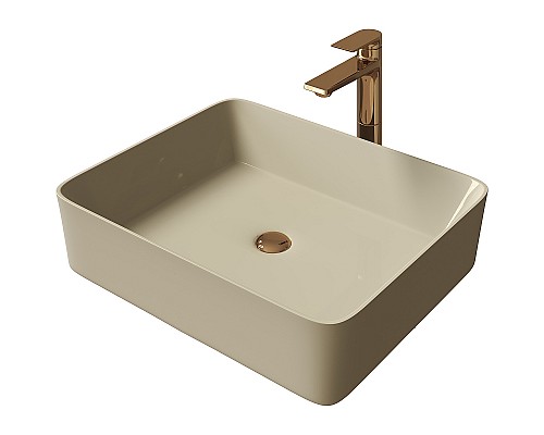 Раковина-чаша Grossman 48 GR-3016BEM Бежевая матовая