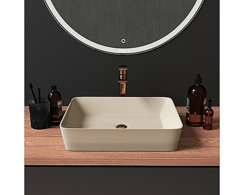 Раковина-чаша Grossman 48 GR-3016BEM Бежевая матовая