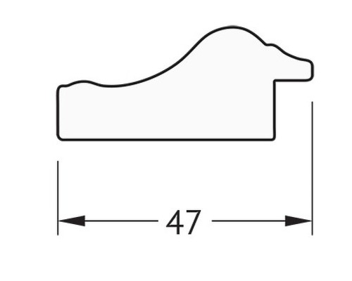 Зеркало Evoform Definite 48х38 BY 1345 в багетной раме - Сусальное золото 47 мм
