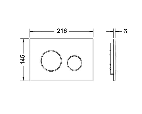 Инсталляция Tece Profil K440921 для подвесного унитаза с кнопкой смыва