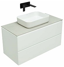 Тумба под раковину Allen Brau Infinity 100 1.21003.WM подвесная Белая матовая