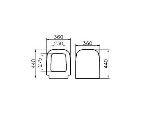 Крышка-сиденье для унитаза VitrA Seat 77-003-009 микролифт