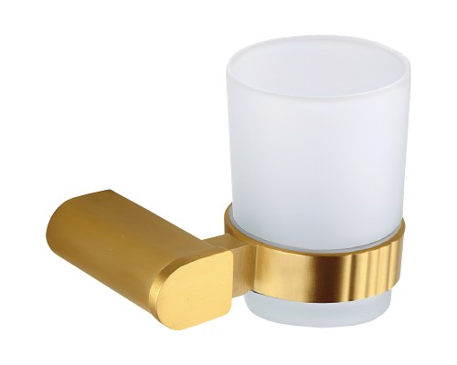 Стакан для зубных щеток Nofer Capri 16231.G Золото матовое