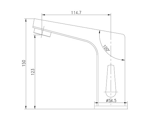 Смеситель Lemark Project LM4655CE для раковины бесконтактный (сенсорный)