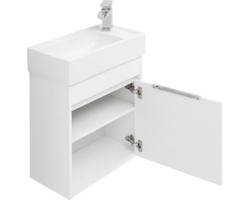 Тумба под раковину Aquanet Лидс 50 239741 подвесная Белая