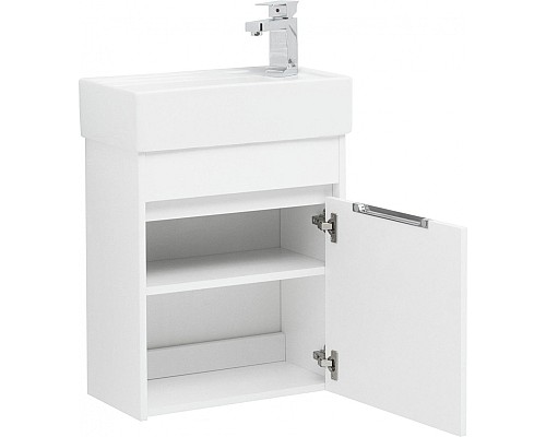 Тумба под раковину Aquanet Лидс 50 239741 подвесная Белая
