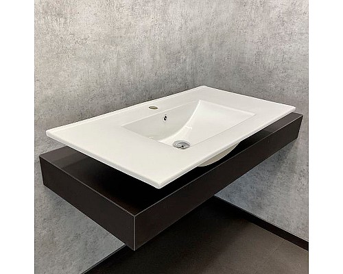 Тумба с раковиной Comforty Бредфорд 90 00-00009955 Белый глянец