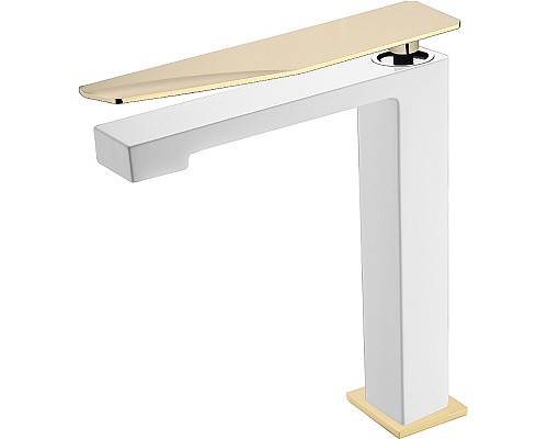 Смеситель для раковины Boheme Q 142-WG.2 Белый Золото