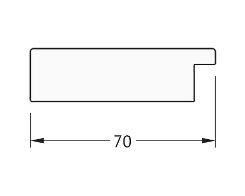 Зеркало Evoform Definite 136х76 BY 3307 в багетной раме - Соты алюминий 70 мм