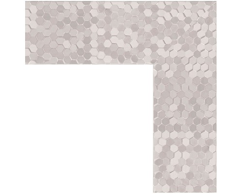 Зеркало Evoform Definite 136х76 BY 3307 в багетной раме - Соты алюминий 70 мм