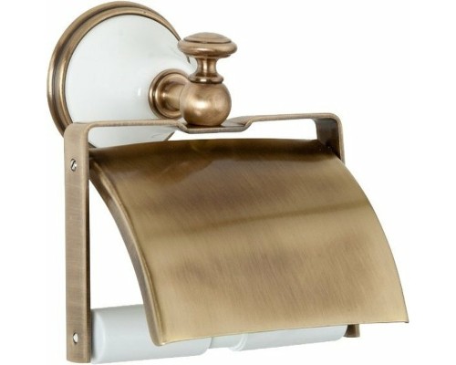 Держатель туалетной бумаги TW Harmony TWHA219bi/br с крышкой Бронза