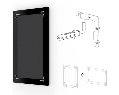 Зеркало Evoform Exclusive 179х119 BY 3628 с фацетом в багетной раме - Травленая бронза 99 мм