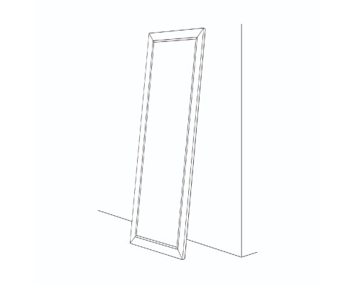 Зеркало Evoform Exclusive Floor 203х83 Травленое серебро