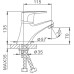 Смеситель для раковины Frap H50 Хром