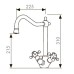 Смеситель для кухонной мойки KAISER Carlson Style 44333