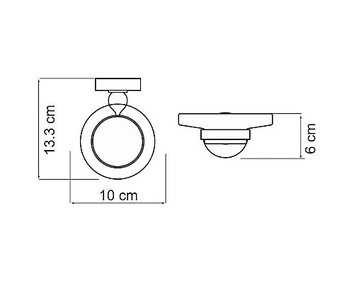 Мыльница WasserKRAFT Nau K-7729 Хром
