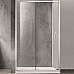 Душевой уголок Azario Milton 120х80 AZ-ND1131 L 1200 профиль Серебро стекло прозрачное