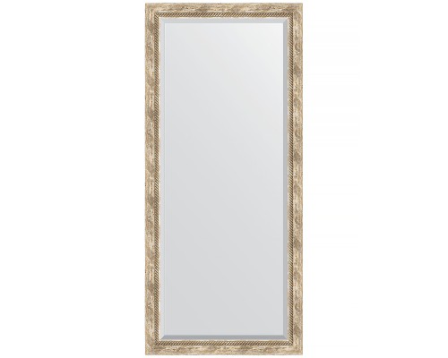 Зеркало Evoform Exclusive 163х73 BY 3589 с фацетом в багетной раме - Прованс с плетением 70 мм