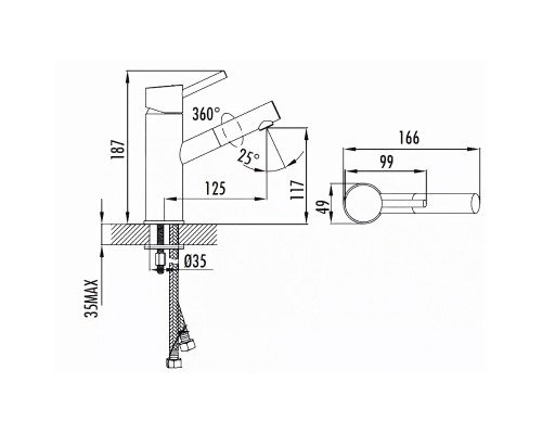 Смеситель для раковины Creavit Ducky FC1198Y Желтый