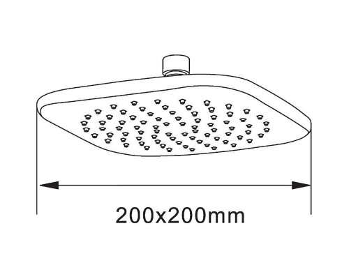 Верхний душ Orange S08TS Хром