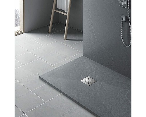Душевой поддон из искусственного камня Vincea 100x90 VST-4SR9010G Серый