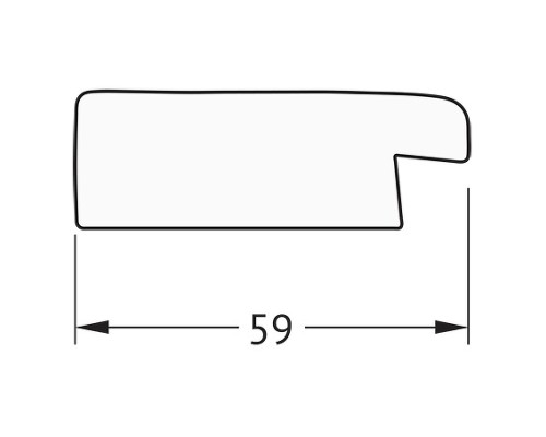 Зеркало Evoform Definite 134х74 BY 0753 в багетной раме - Травленое золото 59 мм