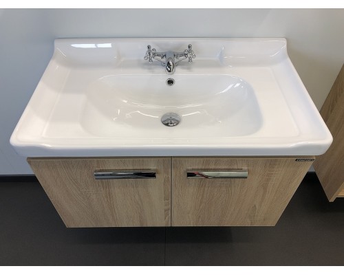 Тумба с раковиной Comforty Рига 80 00004139026 подвесная Дуб сонома