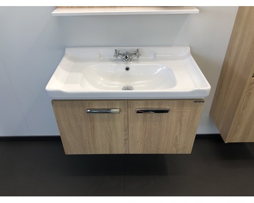 Тумба с раковиной Comforty Рига 80 00004139026 подвесная Дуб сонома