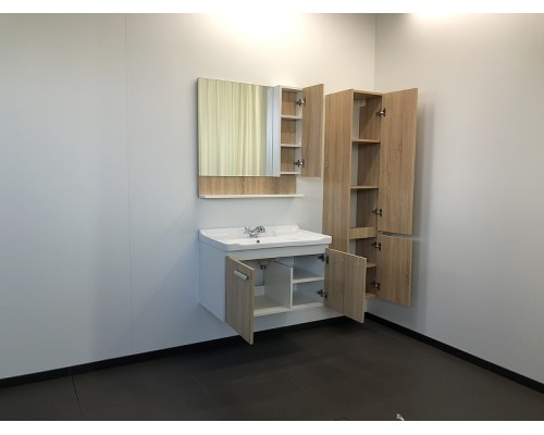 Тумба с раковиной Comforty Рига 80 00004139026 подвесная Дуб сонома