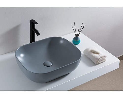Серая матовая керамическая раковина Gid Gm1302 53336