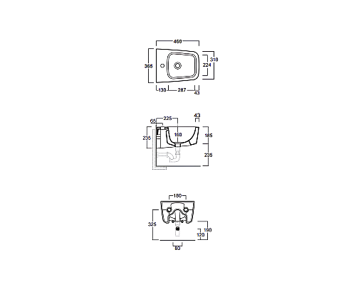 Биде Simas Degrade DE29bi*1 подвесное Белое