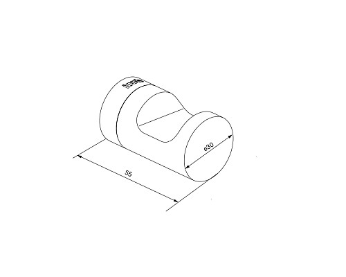 Крючок Iddis NOABL10i41 Черный матовый