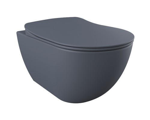Унитаз Creavit Free FE322-11AM00E-0000 подвесной Антрацит без сиденья