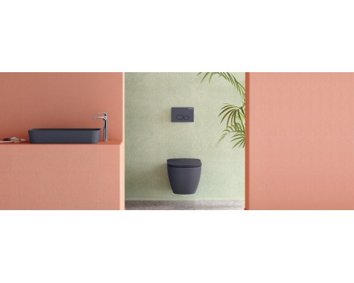 Унитаз Creavit Free FE322-11AM00E-0000 подвесной Антрацит без сиденья