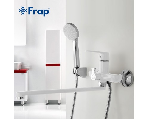 Смеситель для ванны Frap H31 F2231 универсальный Белый Хром