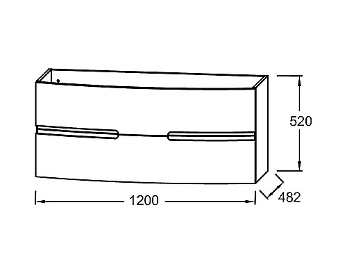 Тумба под раковину Jacob Delafon Nona 120 EB1890RU-G98 подвесная Темно-синяя