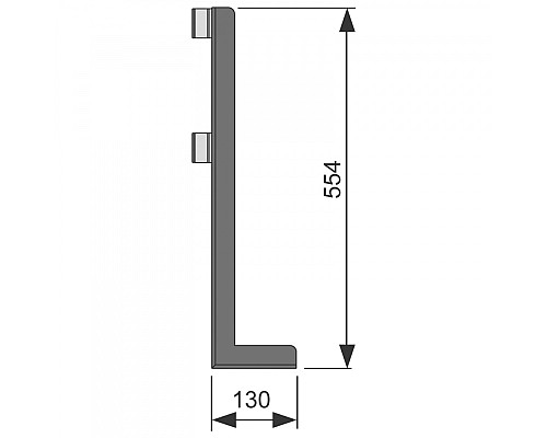 Опора TECE profil для отдельностоящих перегородок TECE 9030017