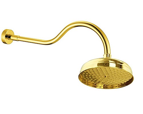 Встроенный верхний душ (20см) Boheme IMPERIALE 414 золото