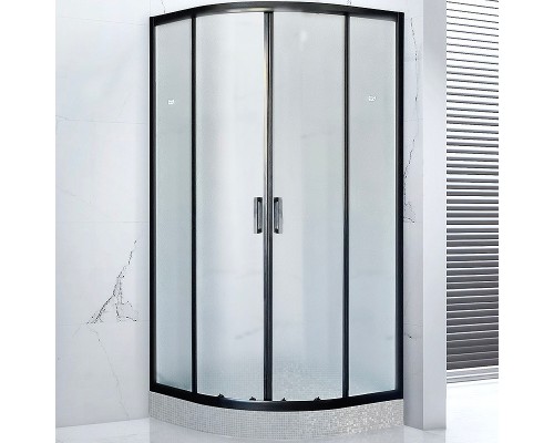 Душевой уголок Royal Bath HKD 100х100 профиль Черный стекло матовое