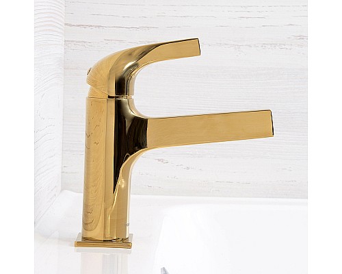 Смеситель для раковины WasserKRAFT Sauer 7103 Золото