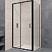 Душевой уголок RGW Passage PA-74B 130x120 410874132-14 профиль Черный стекло прозрачное