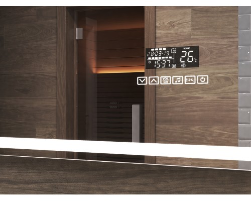Зеркало Vigo Geometry Media 120 с подсветкой с сенсорным выключателем