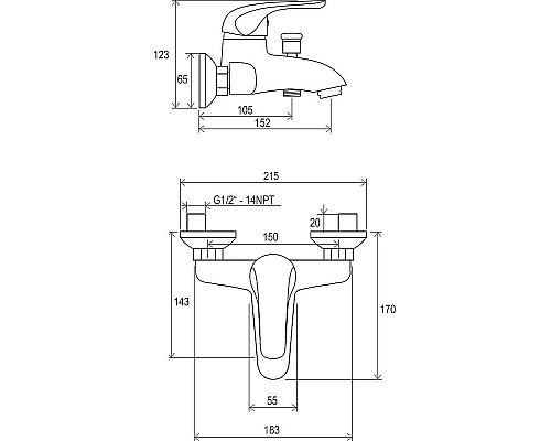 Комплект смесителей Ravak Rosa Set RS 70508017 Хром