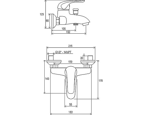 Комплект смесителей Ravak Rosa Set RS 70508017 Хром