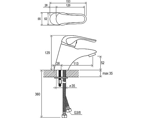 Комплект смесителей Ravak Rosa Set RS 70508017 Хром